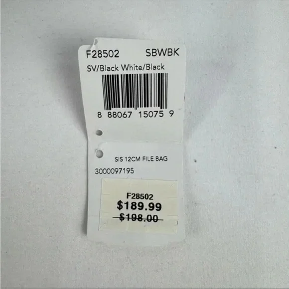 COACH Canvas Signature Monogram Crossbody Black Grey - Picture 8 of 9